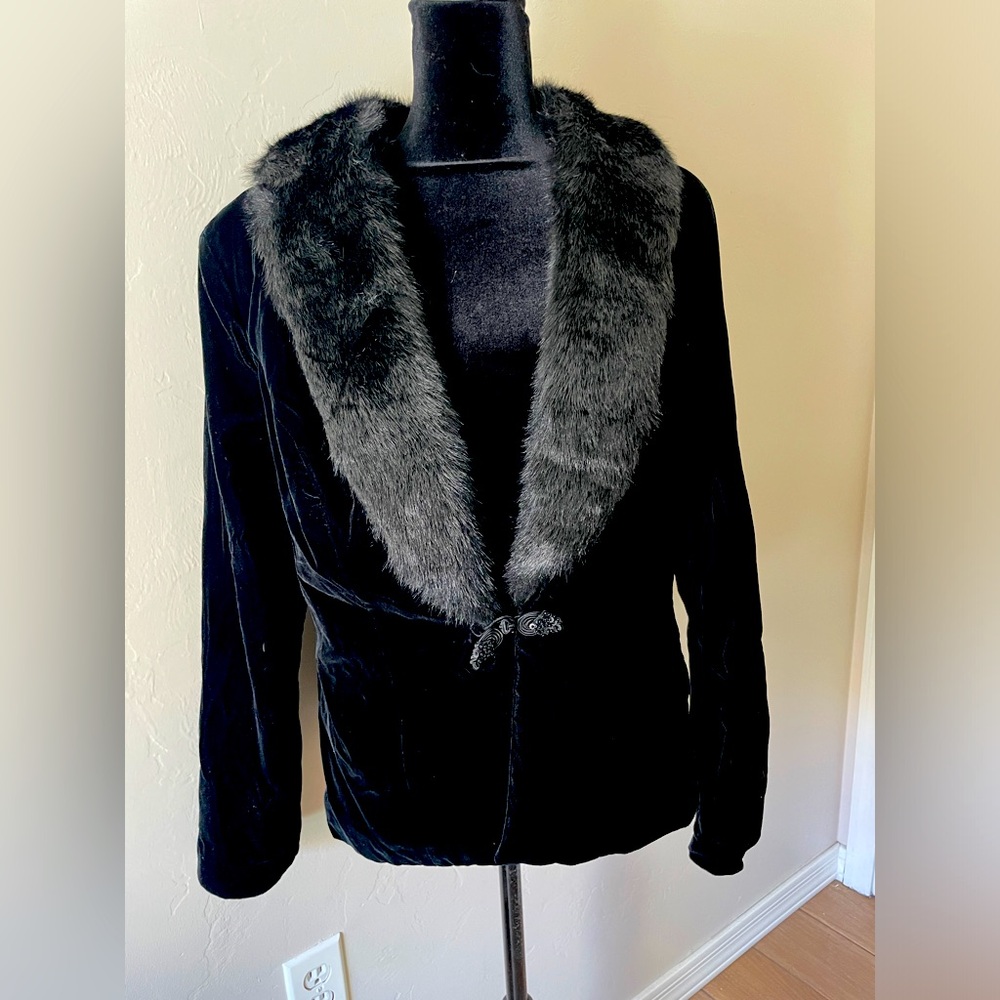 Vintage Velvet Petras Faux Fur Jacket